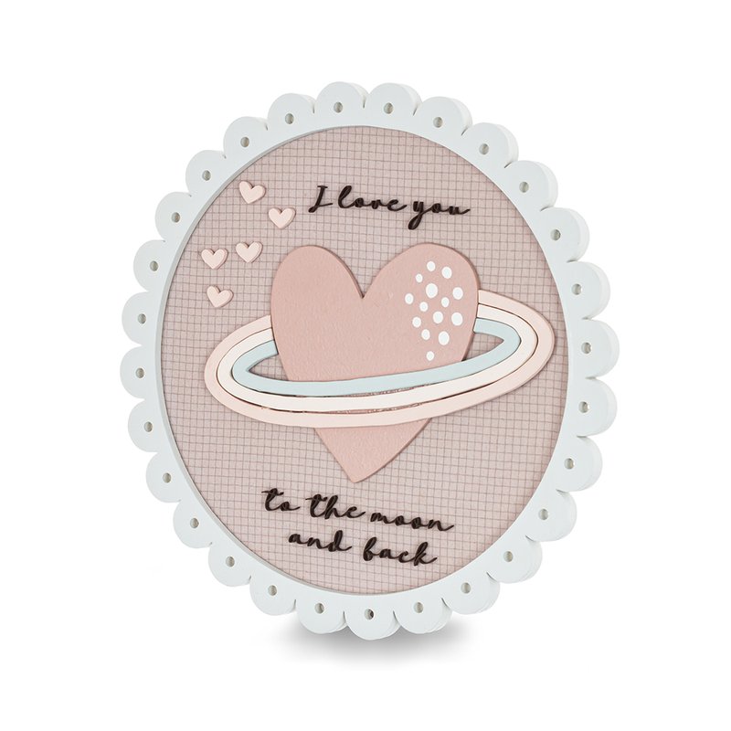 Quadro Decorativo Coração de Mãe para Quarto Infantil Sweet Coração