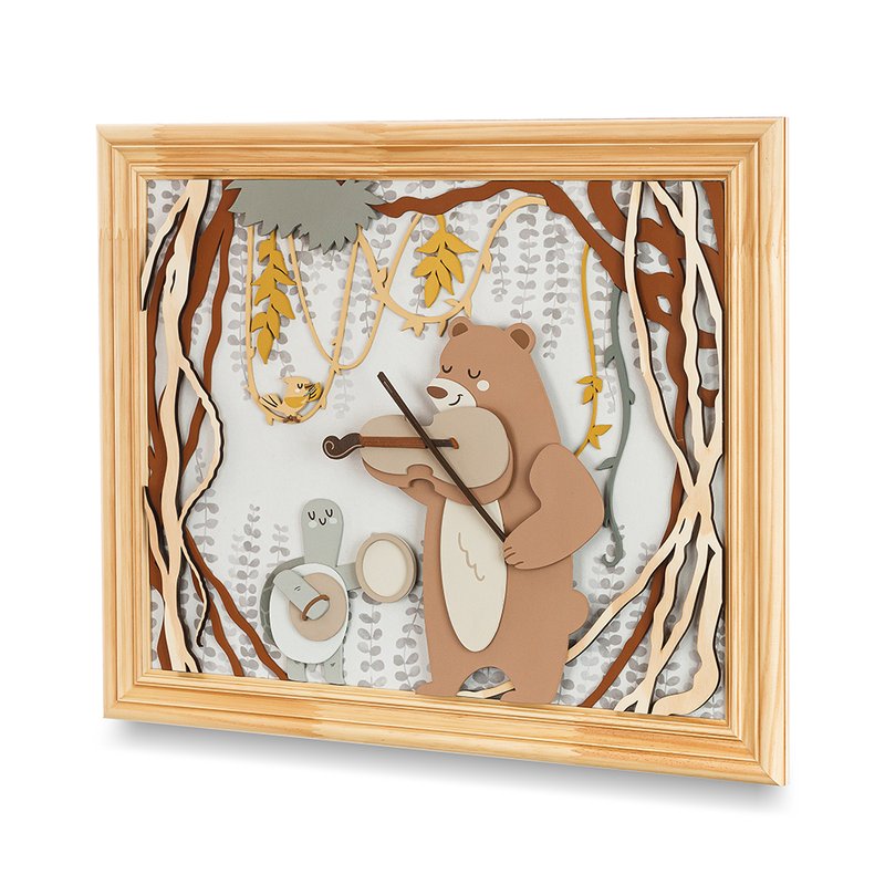 Quadro Decorativo Coração de Mãe para Quarto Infantil Música