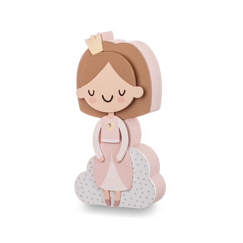Enfeite para Prateleira Coração de Mãe Princess Princesinha
