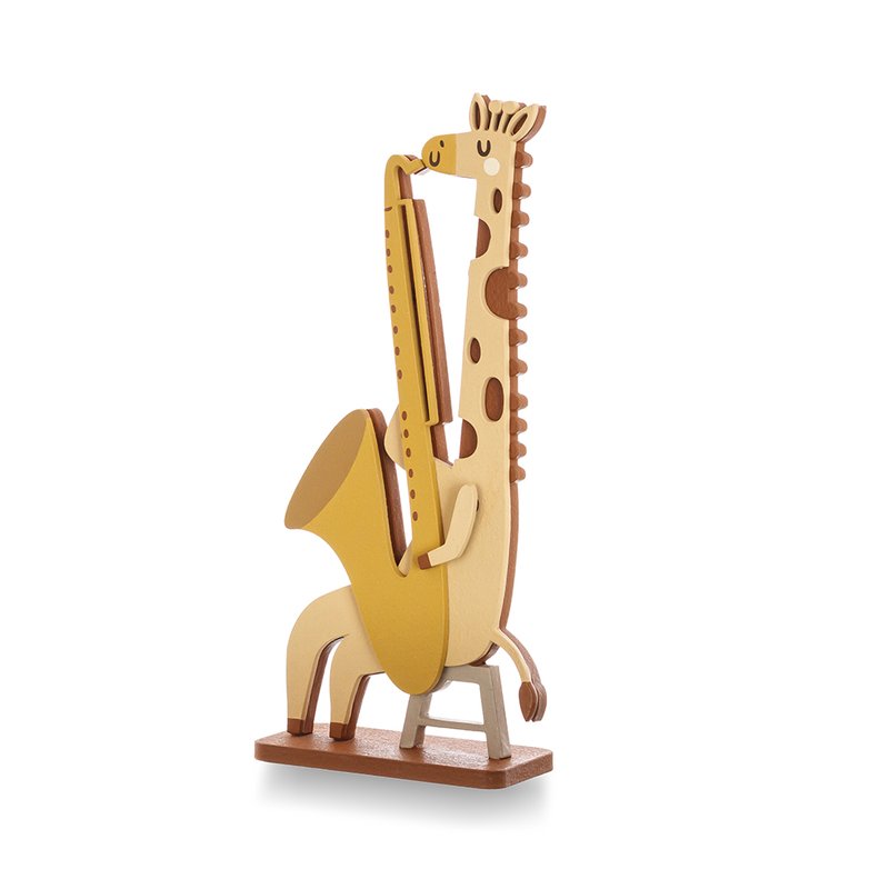 Enfeite para Prateleira Coração de Mãe Música Girafa