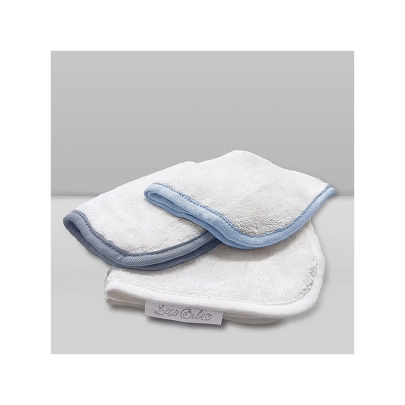 Kit Paninhos de Boca Donna Laço Bebê Babitas Azul