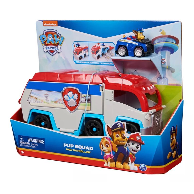 Embalagem Brinquedo Sunny Patrulha Canina Carrinho Patrulheiro Pup Squad (3+)