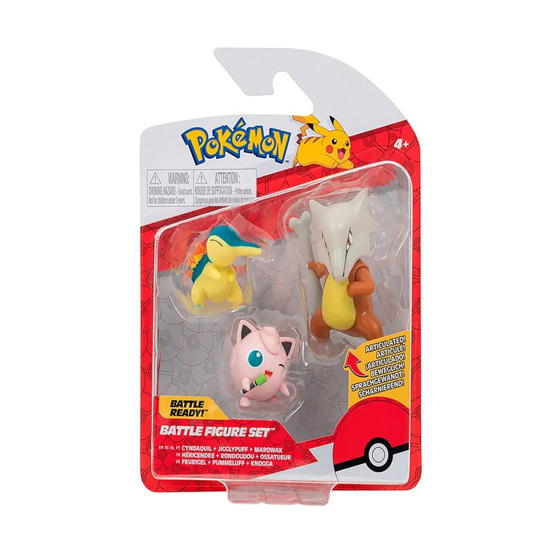 Embalagem Brinquedo Sunny Pokémon Figuras de Ação Sortidas (3+)