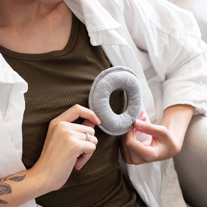 Encaixe Rosquinhas Protetoras para Seios Infanti Serena 2 Unidades Cinza Mescla Claro