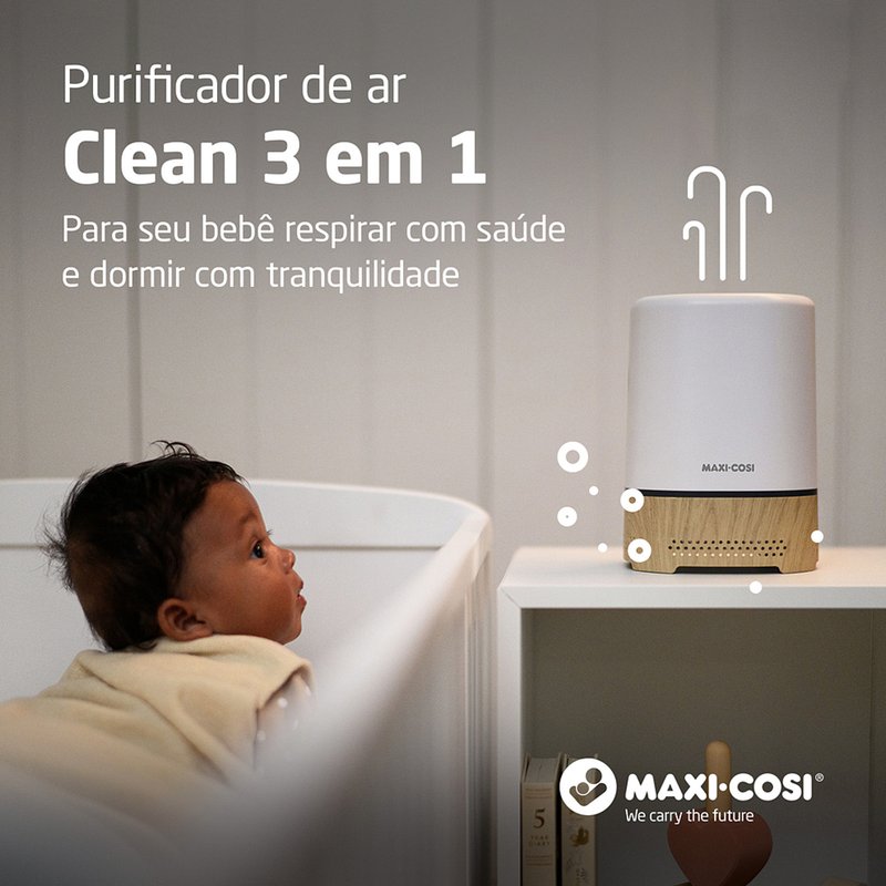 Benefícios Purificador de Ar Maxi-Cosi Clean 3 em 1 Linha Conectada