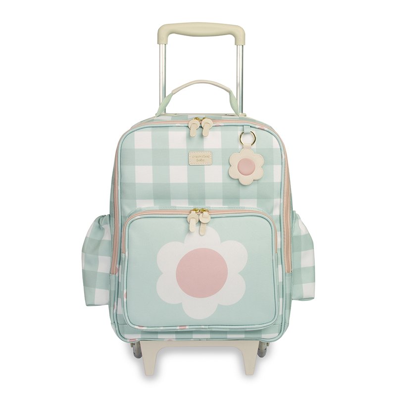 Mochila Infantil Masterbag Kids com Rodinhas Margarida Menta