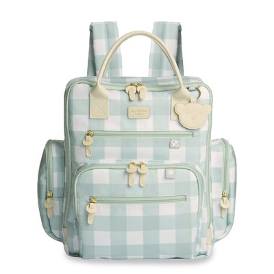 Mochila Maternidade Masterbag Baby Urban Bear Xadrez Menta Mochila Maternidade Masterbag Baby Urban Bear Xadrez Menta