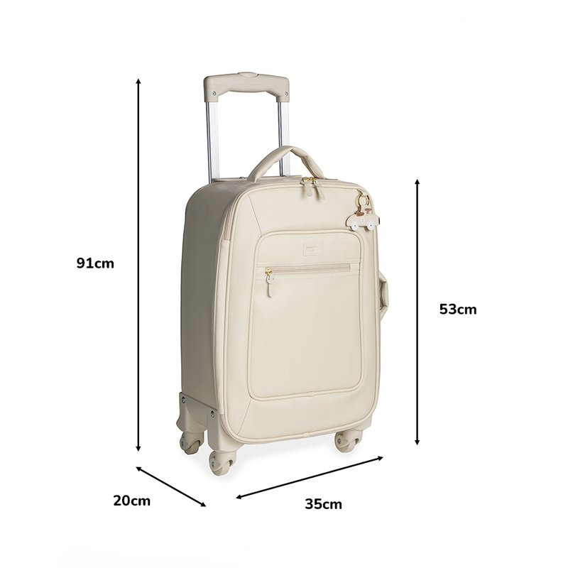 Medidas Mala de Rodinhas Carrinhos Marfim