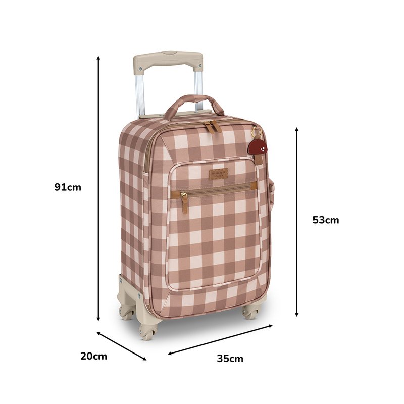 Medidas Mala de Rodinhas Cogumelos