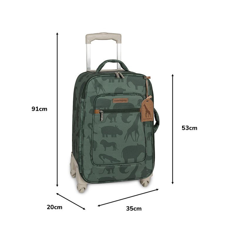 Medidas Mala de Rodinhas Safari Verde