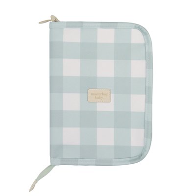 Porta Carteira de Vacinação Masterbag Baby Bear Xadrez Menta