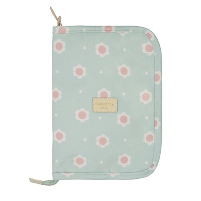 Porta Carteira de Vacinação de Bebê Masterbag Baby Margarida Menta