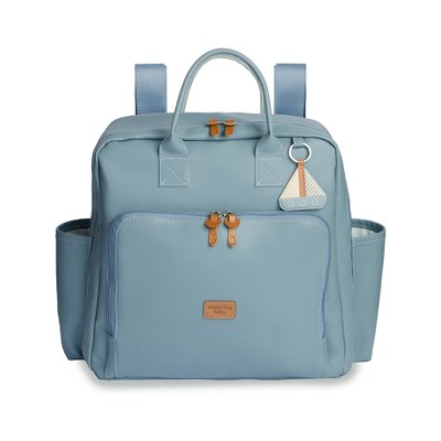 Mochila Maternidade Masterbag Baby Vintage Barquinhos Lisa Azul