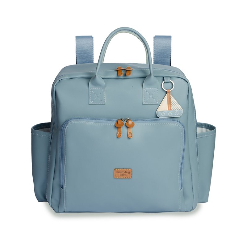 Mochila Maternidade Masterbag Baby Vintage Barquinhos Lisa Azul