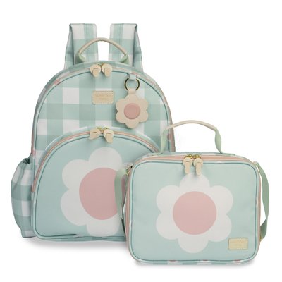 Kit Mochila Kids + Lancheira Térmica Masterbag Baby Margarida Menta