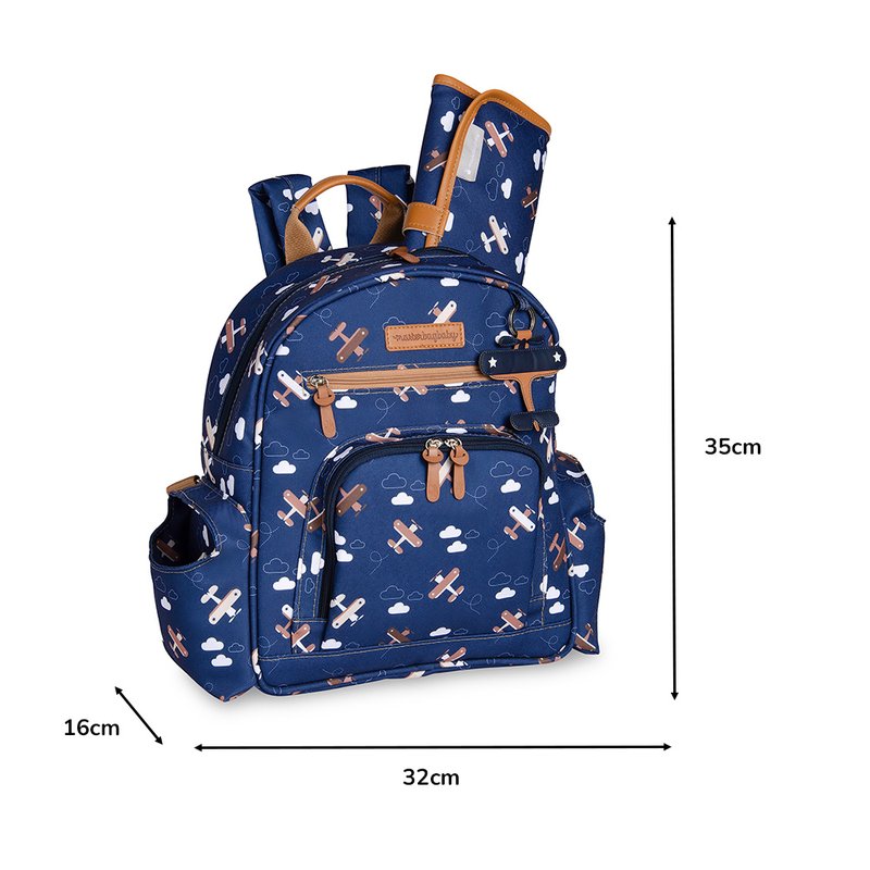 Medidas Mochila Noah Avião Marinho