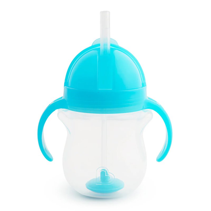 Copo Infantil Munchkin com Canudo Click Lock 207ml Azul