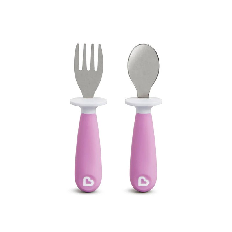 Kit Talher Infantil Munchkin Raise Colher e Garfo (12M+) Roxo