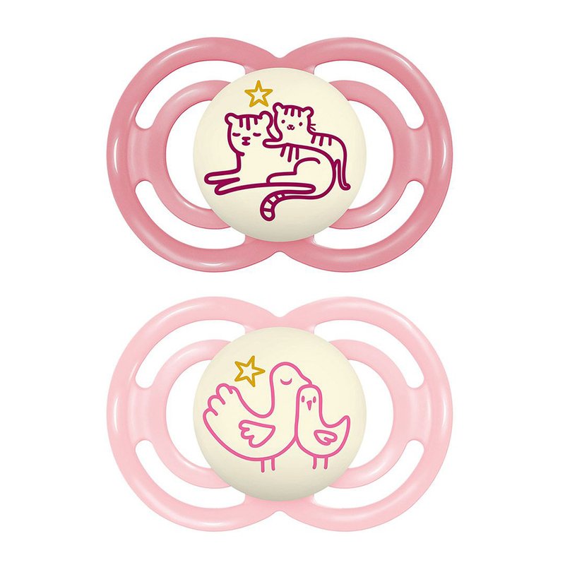 Chupeta MAM Perfect Night (6M+) Embalagem Dupla Rosa