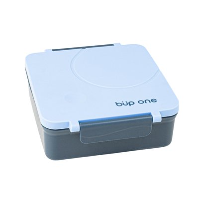 Lancheira Bento Box Büp One com Divisórias e Pote Térmico 1,6L Azul