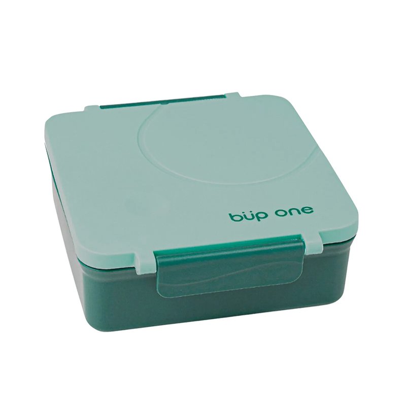 Lancheira Bento Box Büp One com Divisórias e Pote Térmico 1,6L Verde