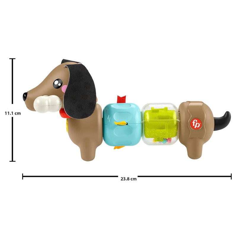 Medidas Brinquedo Fisher-Price Cachorrinho de Atividades Dachshund (6M+)