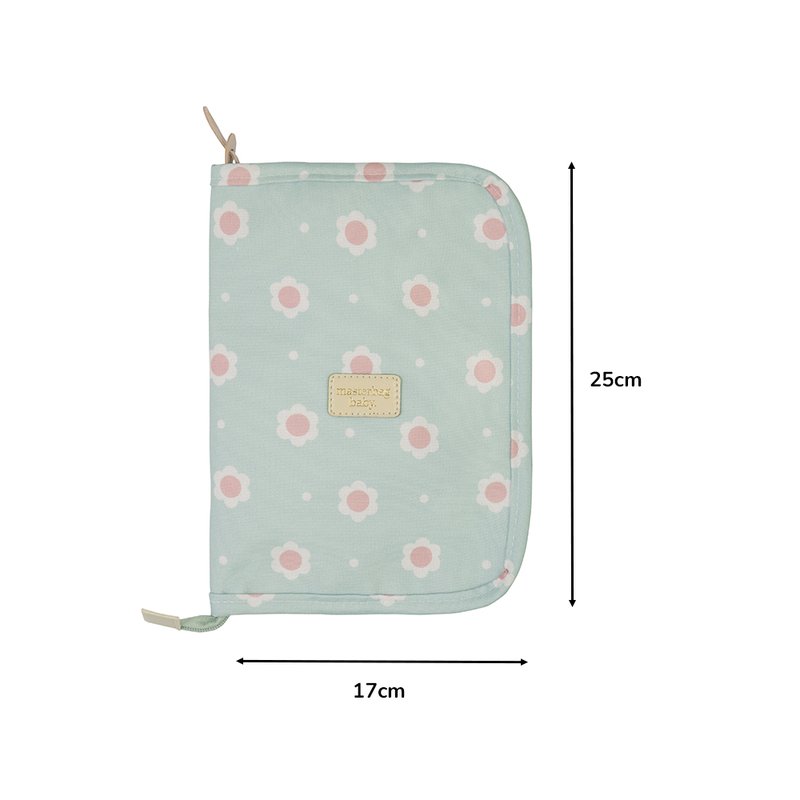 Medidas Porta Carteira de Vacinação Masterbag Baby Margarida Menta
