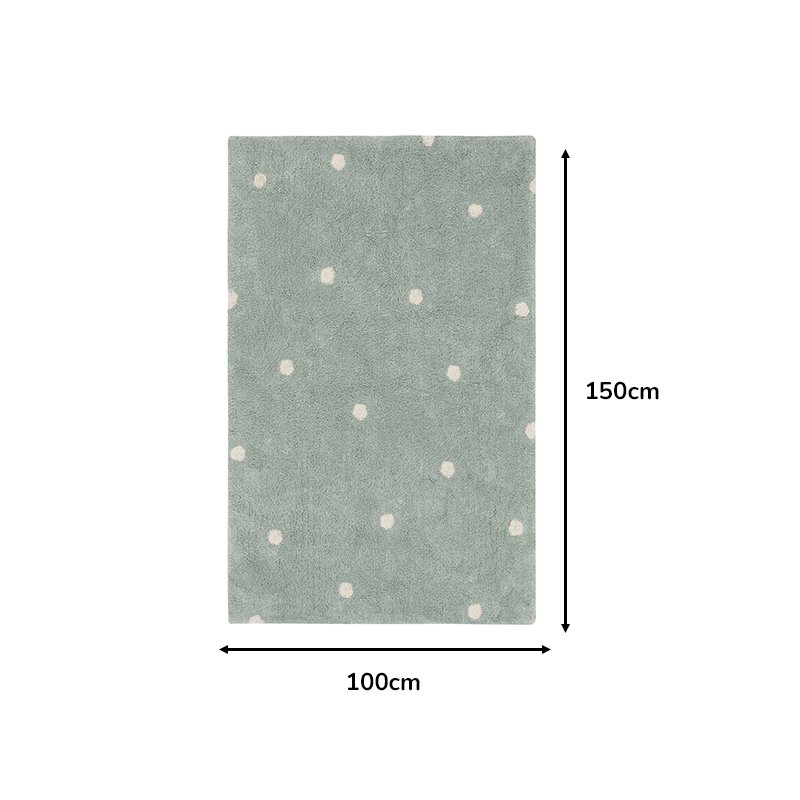 Medidas Tapete Mini Dot Salvia