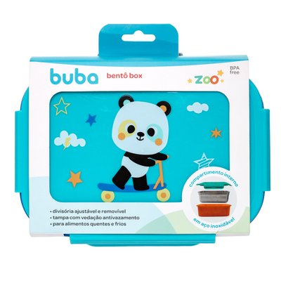 Lancheira Bento Box Buba Zoo 600ml Panda