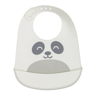 Babador de Silicone Buba com Pega Migalhas (3M+) Gumy Off White