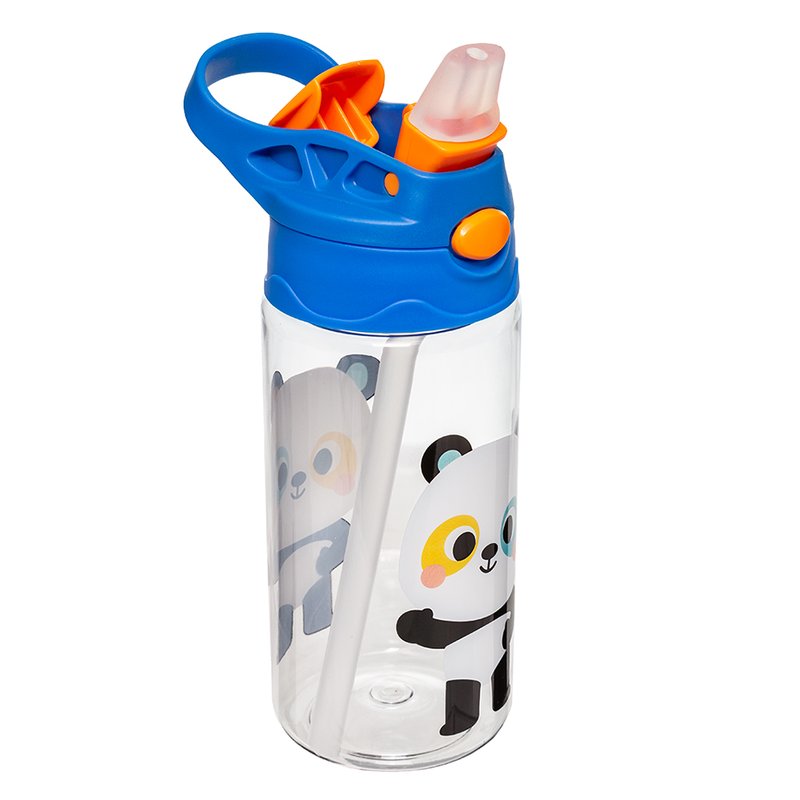 Lateral Aberta Garrafinha Tritan Buba Zoo 450ml (18M+) Panda