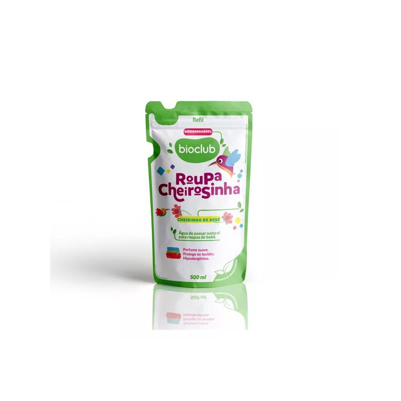 Refil Água de Passar Bioclub Roupa Cheirosinha 500ml
