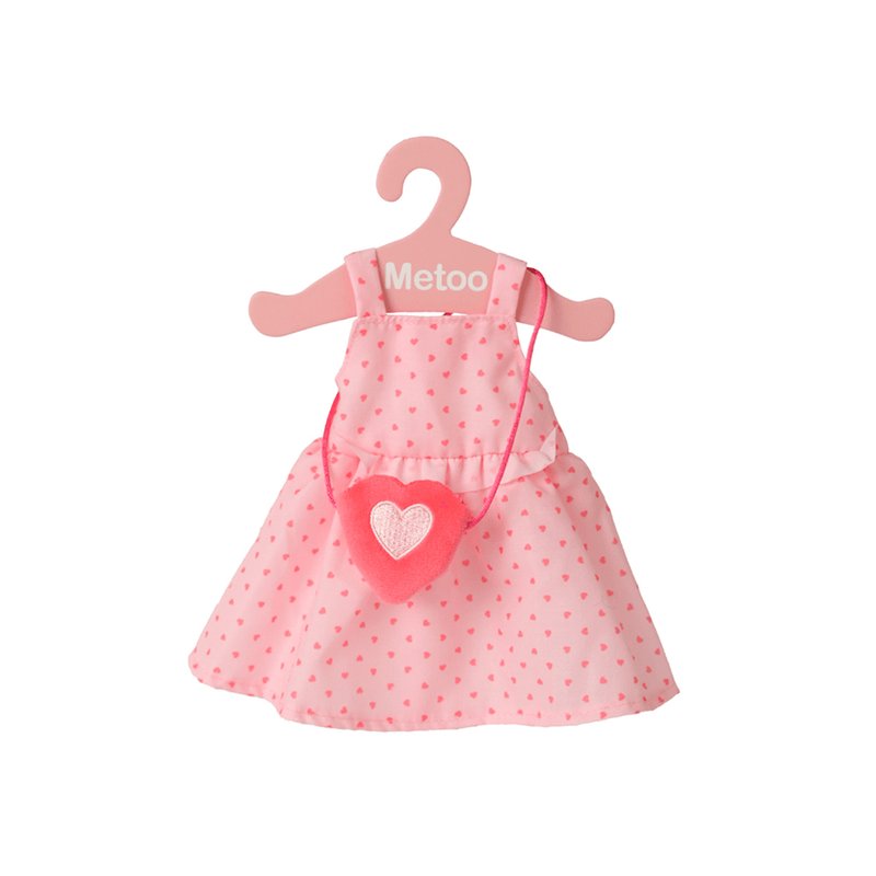 Roupinha com Cabide Metoo para Boneca Fashion Vestido Corações
