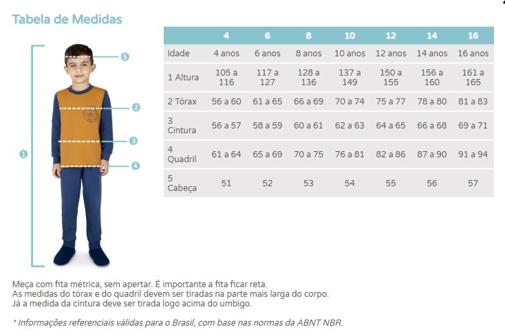 tabela de medidas maiores dedeka