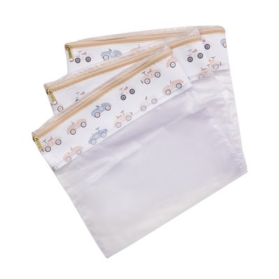 Conjunto 3 Saquinhos Organizadores Masterbag Baby Carrinhos Marfim