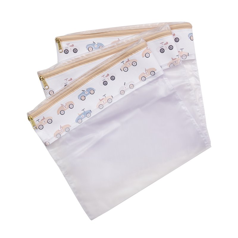 Conjunto 3 Saquinhos Organizadores Masterbag Baby Carrinhos Marfim
