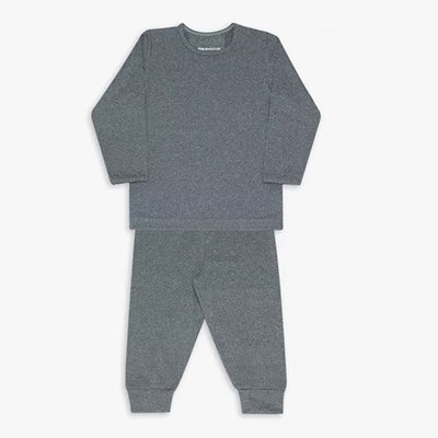conjunto de camiseta para bebe dedeka termico cinza mescla