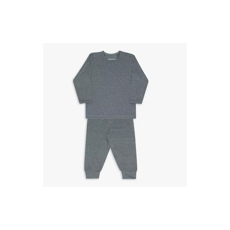 conjunto de camiseta para bebe dedeka termico cinza mescla