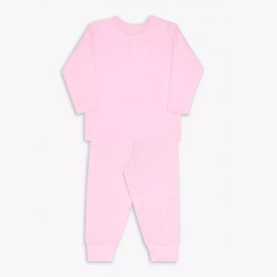 conjunto de camiseta para bebe dedeka termico rosa bebe