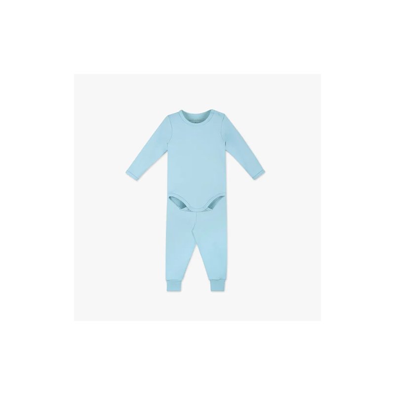 conjunto de body para bebe dedeka termico fleece azul bebe