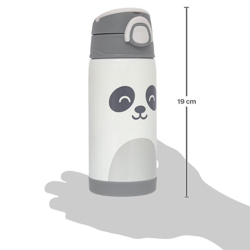 Medidas Garrafinha Inox Buba Parede Dupla Térmica 400ml (3+) Gumy Off White