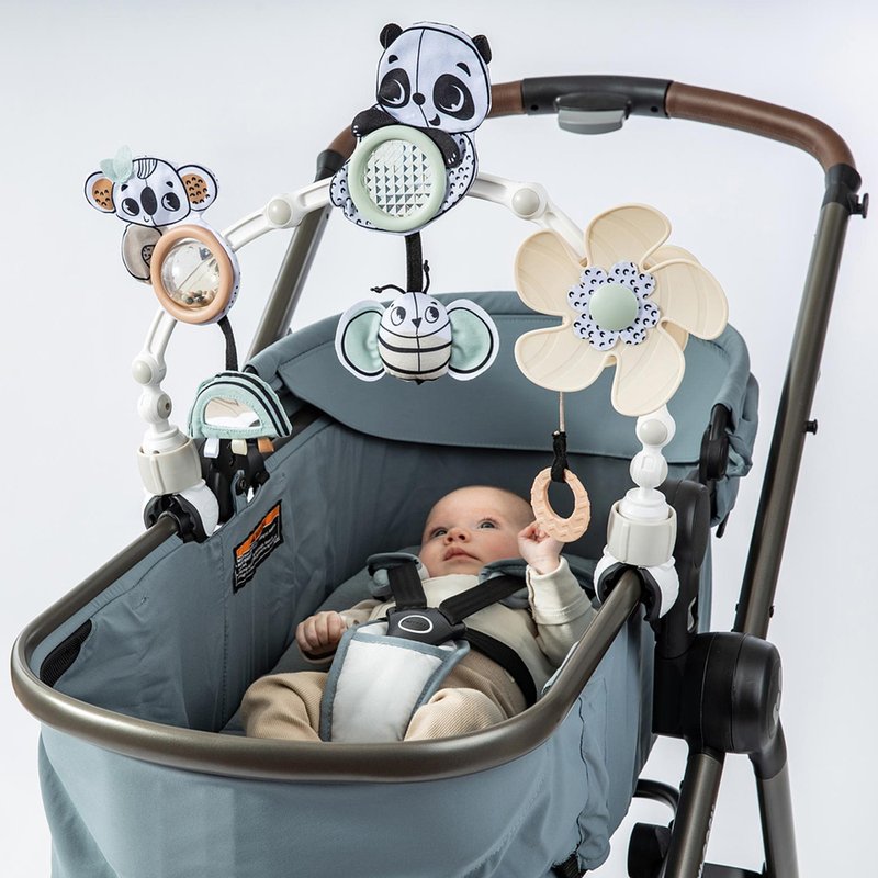 Arco de Atividades Tiny Love Sunny Stroll (0M+) Black e White Acoplado