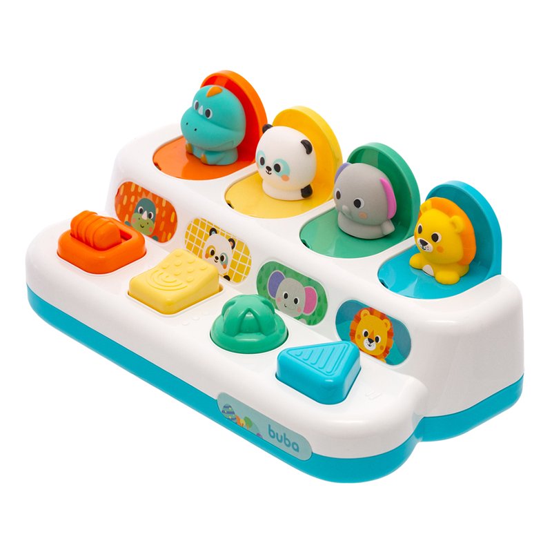 Brinquedo Interativo Pop-Up Buba Zoo (12M+)