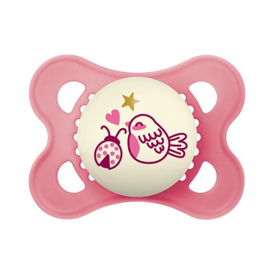 Chupeta MAM Original Night (0-6M) Embalagem Unitária Rosa