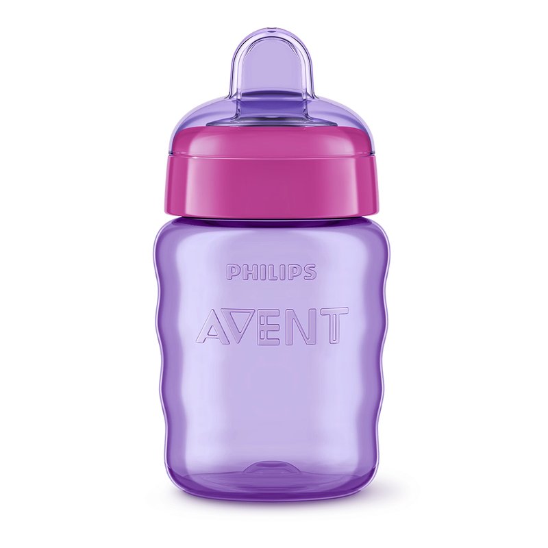 Copo de Transição Philips Avent Easy Sip com Bico de Silicone 260ml (9M+) Rosa