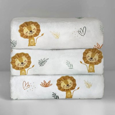 Cobertor Infantil Donna Laço Bebê Luxo 90x110cm Leão