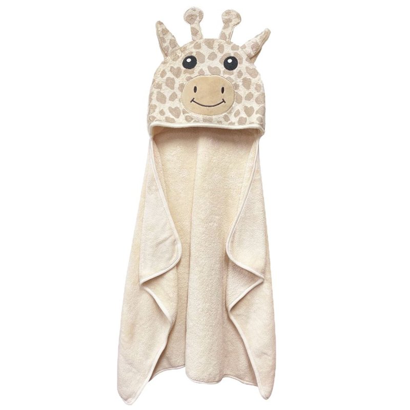 Toalha de Banho Donna Laço Bebê com Capuz Animada 70x100cm (0-36M) Girafa Aberta
