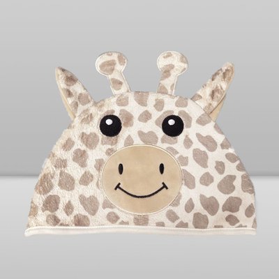 Toalha de Banho Donna Laço Bebê com Capuz Animada 70x100cm (0-36M) Girafa