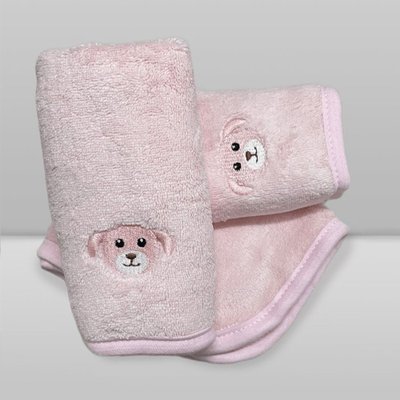 Kit Paninhos de Boca Donna Laço Bebê Babitas Cão Rosa