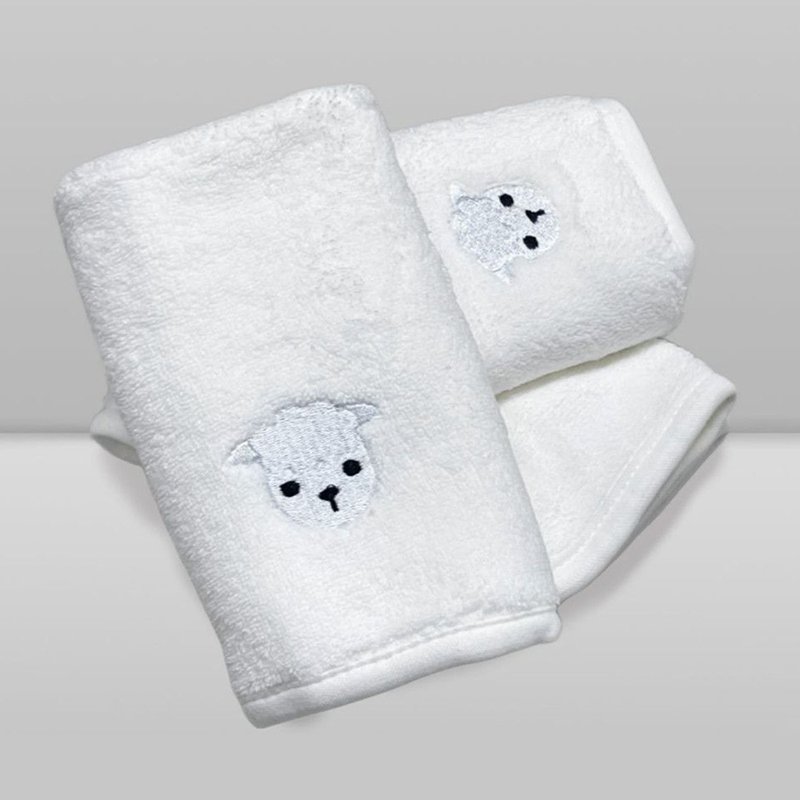 Kit Paninhos de Boca Donna Laço Bebê Babitas Ovelha Branca